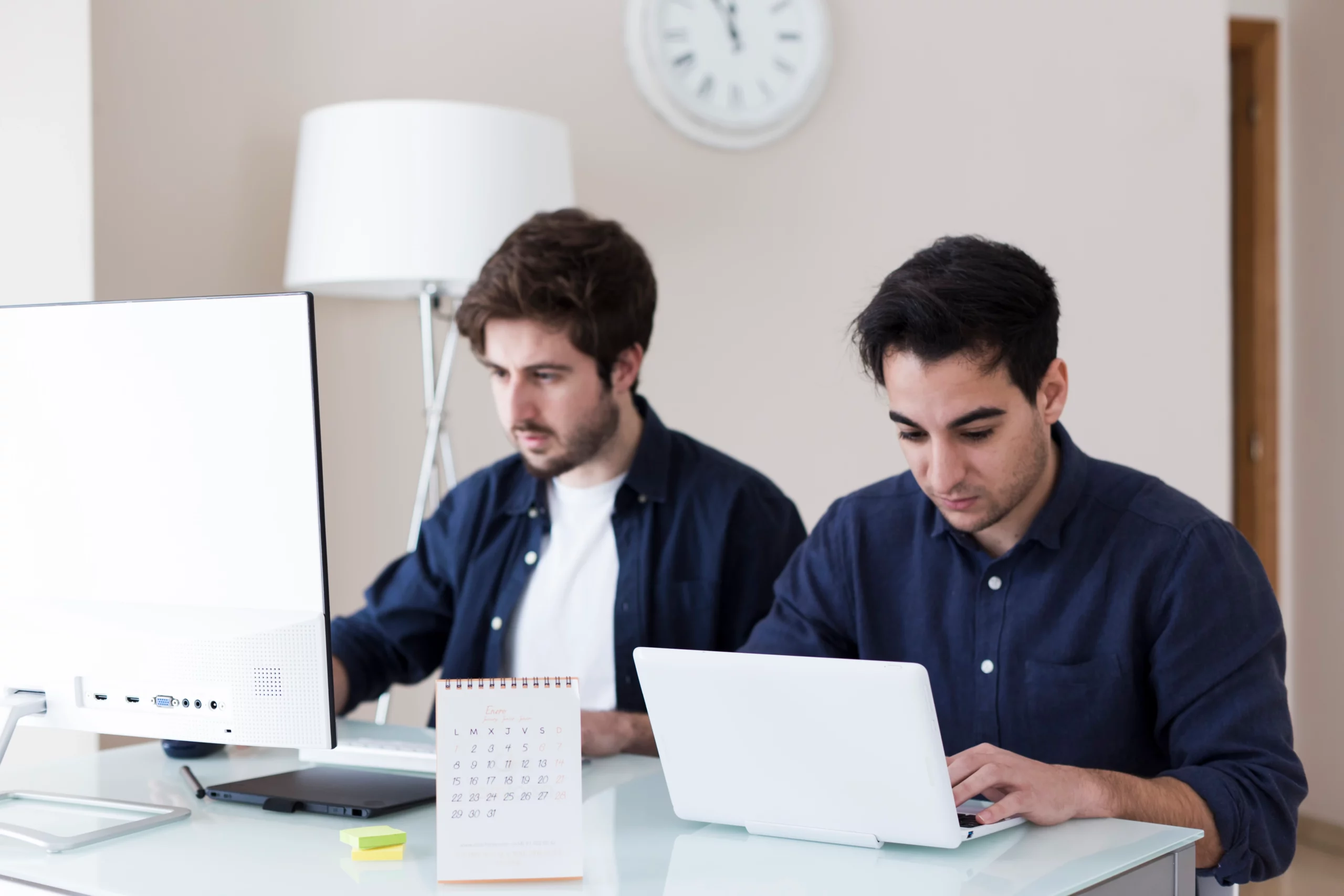 young-men-working-office